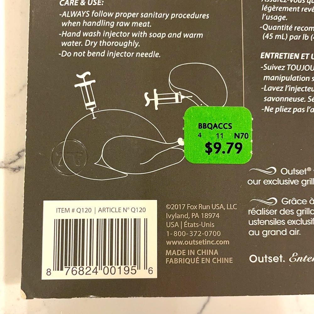 NWT Outset Marinade Injector - Picture 4 of 4